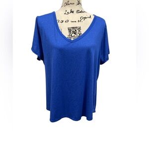 Xersion Athletic blue Workout top Size 1X